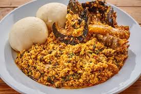 Egusi and Pounded Yam